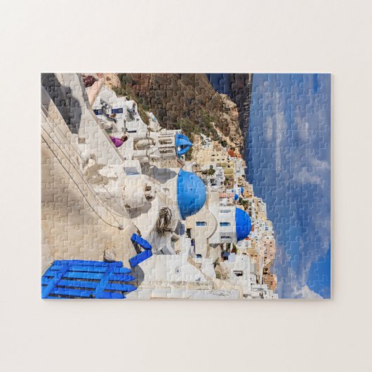 Traditionelle griechische Häuser Puzzle (Horizontal)