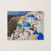 Traditionelle griechische Häuser Puzzle (Horizontal)