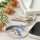 Traditionelle griechische Häuser Schlüsselanhänger (Vorderseite rechts)