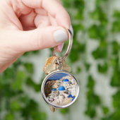 Traditionelle griechische Häuser Schlüsselanhänger (Hand)