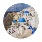 Traditionelle griechische Häuser Schneidebrett (Vorderseite)