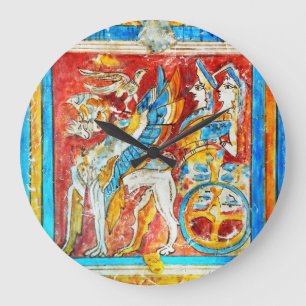 traditionelle griechische Mythologie Große Wanduhr