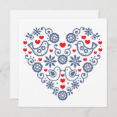 Traditionelle Grußkarte für Ornamente Feiertagskarte (Vorne/Hinten)