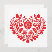 Traditionelle Grußkarte für Ornamente Feiertagskarte (Vorne/Hinten)