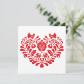 Traditionelle Grußkarte für Ornamente Feiertagskarte (Stehend Vorderseite)