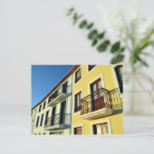 Traditionelle Häuser: Angra do Heroismo, Azoren Postkarte (Stehend Vorderseite)