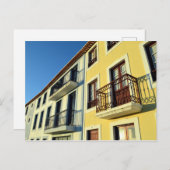 Traditionelle Häuser: Angra do Heroismo, Azoren Postkarte (Vorne/Hinten)