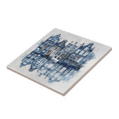 Traditionelle Häuser im Stil von Blau und Weiß Del Fliese (Seite)