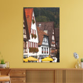 Traditionelle Häuser in Deutschland Leinwanddruck (Insitu (Wohnzimmer))