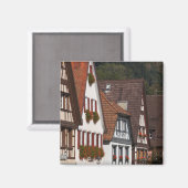 Traditionelle Häuser in Deutschland Magnet (Vorderseite/Rückseite)