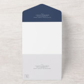 Traditionelle Hochzeit der Navy All In One Einladung (Außenbereich)