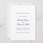 Traditionelle Hochzeit der Navy Save The Date (Vorderseite)
