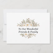 Traditionelle Hochzeit der Wasserfarbenkirche Einladung (Rückseite)