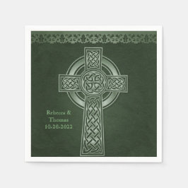 Traditionelle Hochzeit des irischen Keltischen Kre Serviette