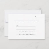 Traditionelle Hochzeit des Script Palace RSVP Karte (Rückseite)