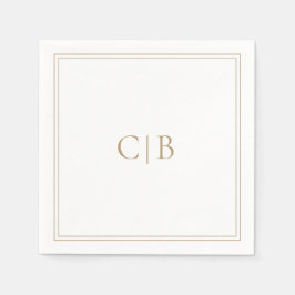 Traditionelle Hochzeit mit Gold Serviette