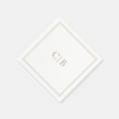 Traditionelle Hochzeit mit Gold Serviette (Ecke)