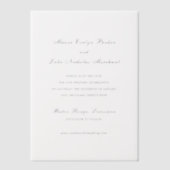 Traditionelle Hochzeit zum Speichern des Datums Pergament Einladungen (Vorderseite)