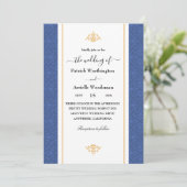 traditionelle Hochzeitseinladung Einladung (Stehend Vorderseite)