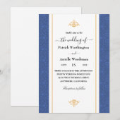 traditionelle Hochzeitseinladung Einladung (Vorne/Hinten)