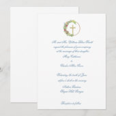 Traditionelle Hochzeitseinladung Holz kreuz blühen Einladung (Vorne/Hinten)