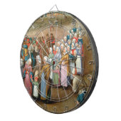 Traditionelle Hochzeitsprozession (Vintage Kunst) Dartscheibe (Vorderseite rechts)