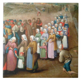 Traditionelle Hochzeitsprozession (Vintage Kunst) Fliese