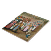 Traditionelle Hochzeitsprozession (Vintage Kunst) Fliese (Seite)