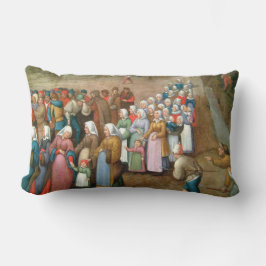 Traditionelle Hochzeitsprozession (Vintage Kunst) Lendenkissen
