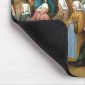 Traditionelle Hochzeitsprozession (Vintage Kunst) Mousepad (Ecke)