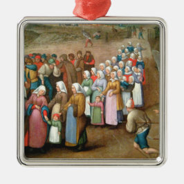 Traditionelle Hochzeitsprozession (Vintage Kunst) Ornament Aus Metall