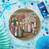 Traditionelle Hochzeitsprozession (Vintage Kunst) Pappteller (Party)