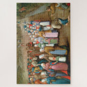 Traditionelle Hochzeitsprozession (Vintage Kunst) Puzzle (Vertikal)