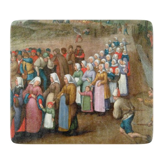 Traditionelle Hochzeitsprozession (Vintage Kunst) Schneidebrett (Vorderseite)