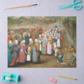 Traditionelle Hochzeitsprozession (Vintage Kunst) Seidenpapier (Basteln)