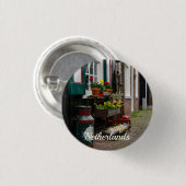 Traditionelle holländische Holzschuhe auf der Stra Button (Vorne & Hinten)