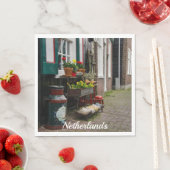 Traditionelle holländische Holzschuhe auf der Stra Serviette (Beispiel)