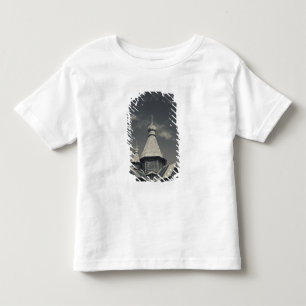 Traditionelle hölzerne russisch-orthodoxe Kirche Kleinkind T-shirt