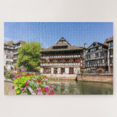 Traditionelle Holzhäuser Straßburg Frankreich Reis Puzzle (Horizontal)