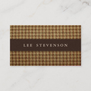 Traditionelle Houndstooth Visitenkarte