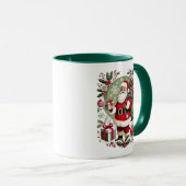 Traditionelle Illustration des Weihnachtsmanns Tasse (VorderseiteRechts)