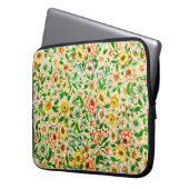Traditionelle indische Blumenmuster Laptopschutzhülle (Vorderseite Links)
