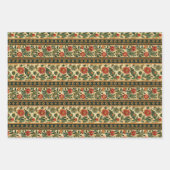 Traditionelle indische Flora Geschenkpapier Set (Vorderseite 2)