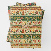 Traditionelle indische Flora Geschenkpapier Set (Beispiel)