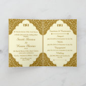Traditionelle indische Hochzeit im Hindustisch Einladung (Innenseite)
