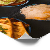 Traditionelle indische Küche Verbreitung Poster (Ecke)