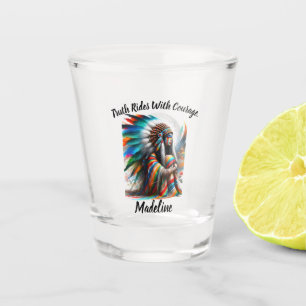 Traditionelle indische Kulturdesigns Schnapsglas