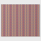 Traditionelle indische TextilIllustration Geschenkpapier (Flach)