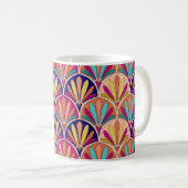 Traditionelle indische TextilIllustration Kaffeetasse (VorderseiteRechts)