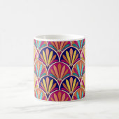 Traditionelle indische TextilIllustration Kaffeetasse (Mittel)